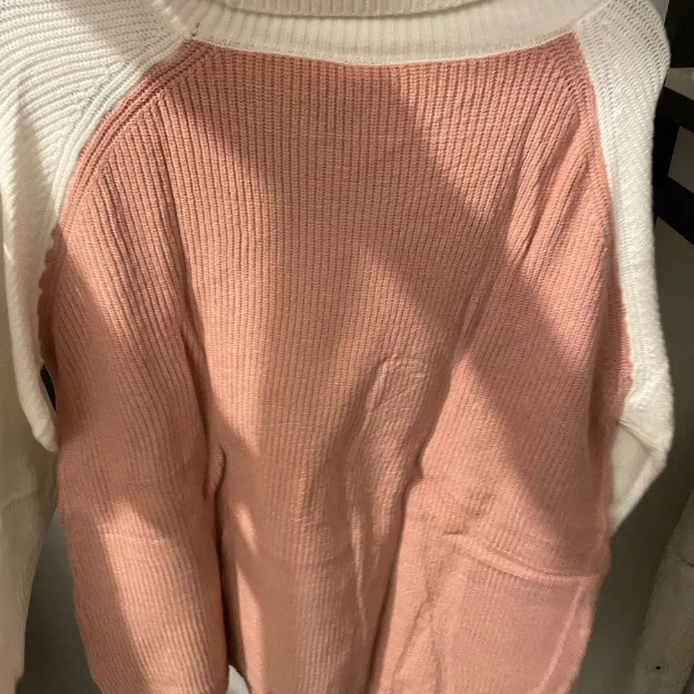 Beautiful Pink Turtleneck Sweater